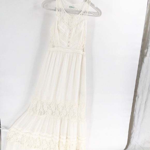 white beach maxi dress